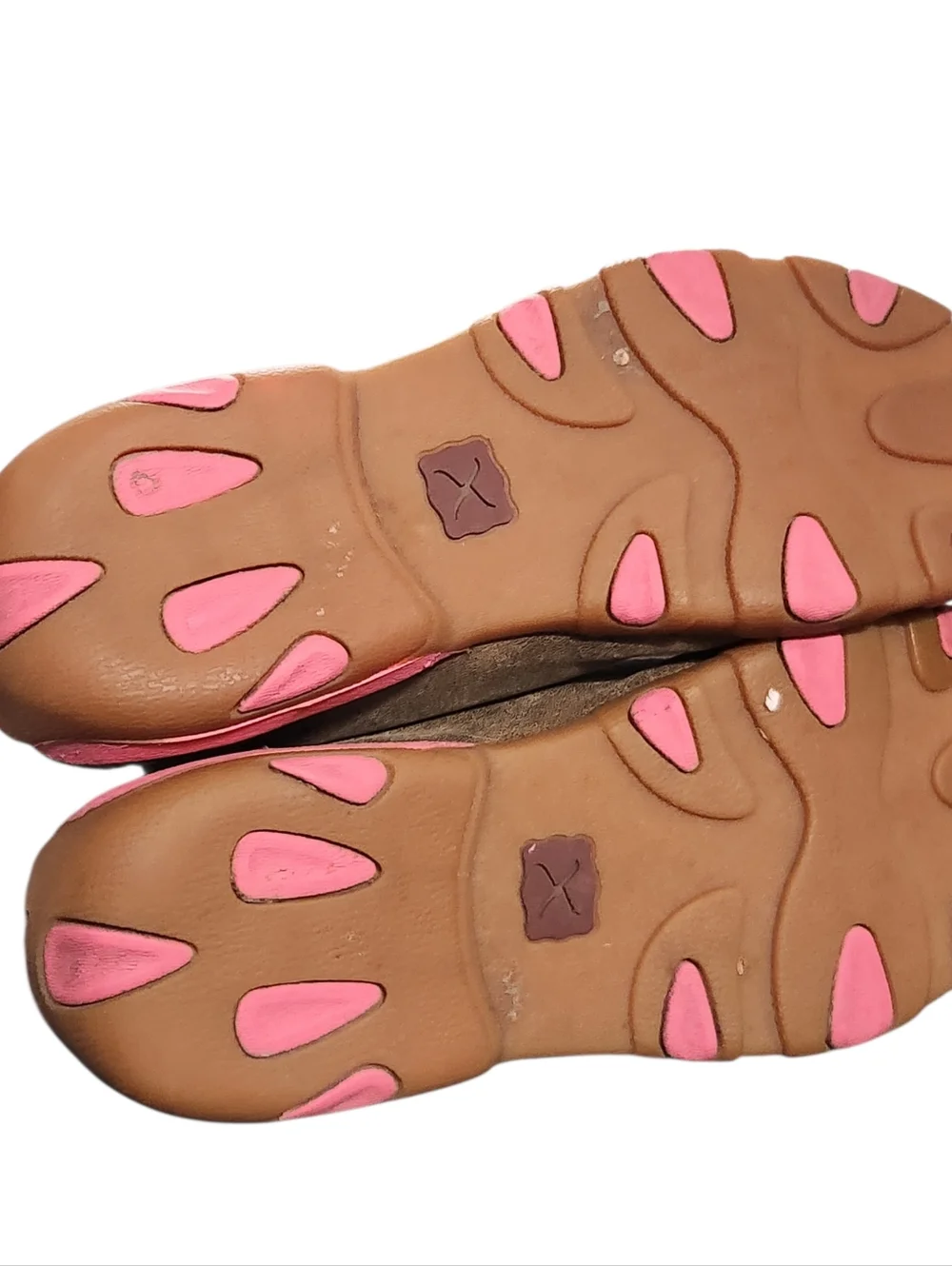 Twisted X Youth Girls' Brown Breast Cancer Moccasin Boots - Moc Toe Size 5.5 M